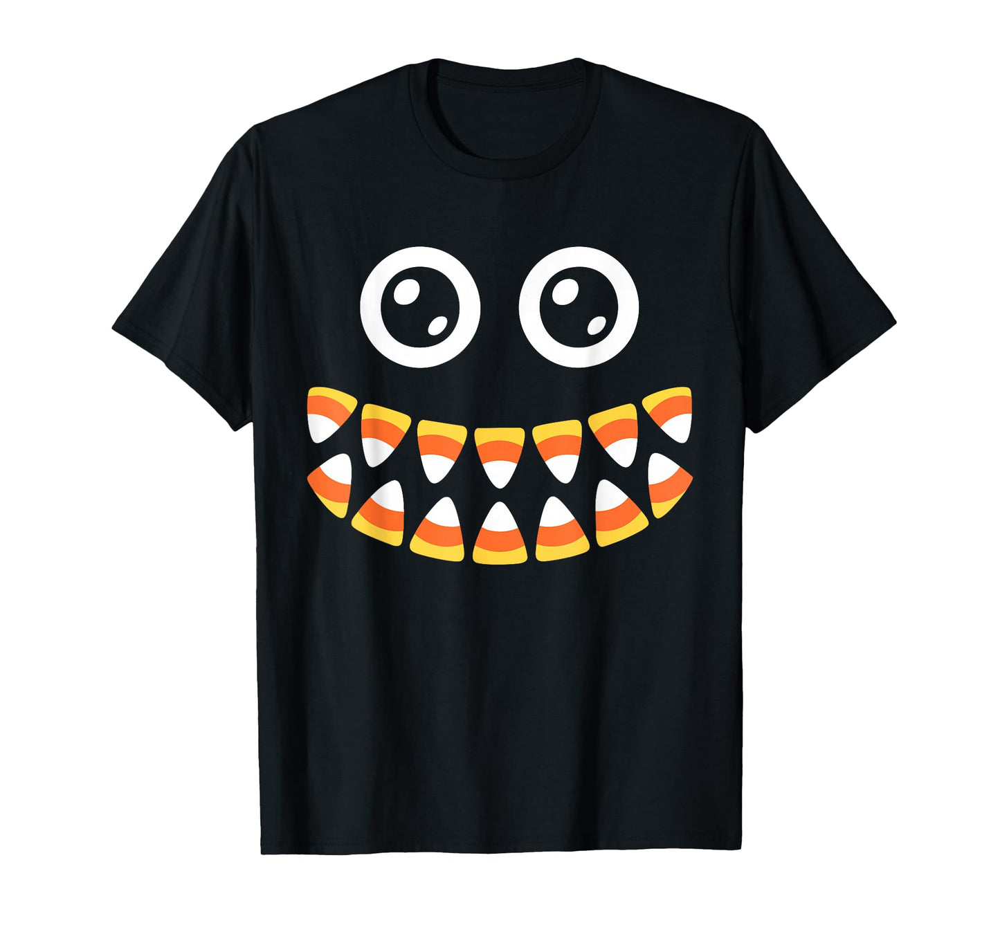 Candy Corn Face Shirt Adult Men Women Kids Halloween Costume T-Shirt