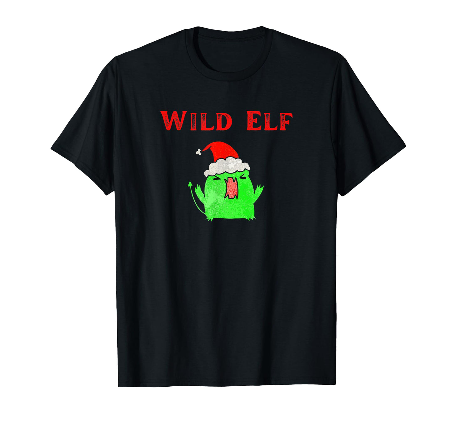 Wild Christmas Elf Funny Grab Idea Yankee Swap T-Shirt