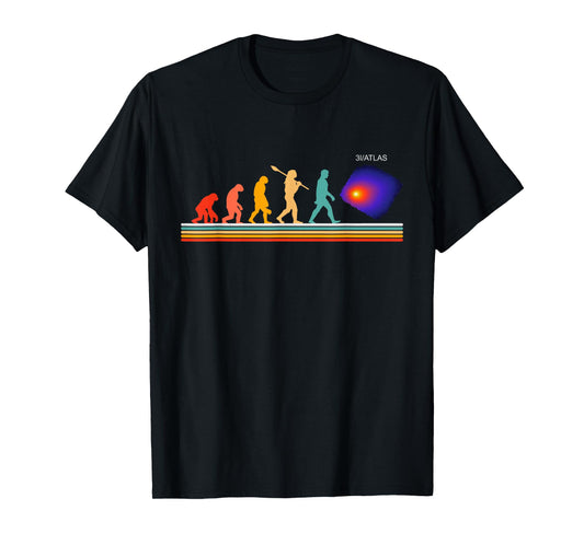 3I Atlas Alien Human Evolution Cosmic & Comet Space T-Shirt