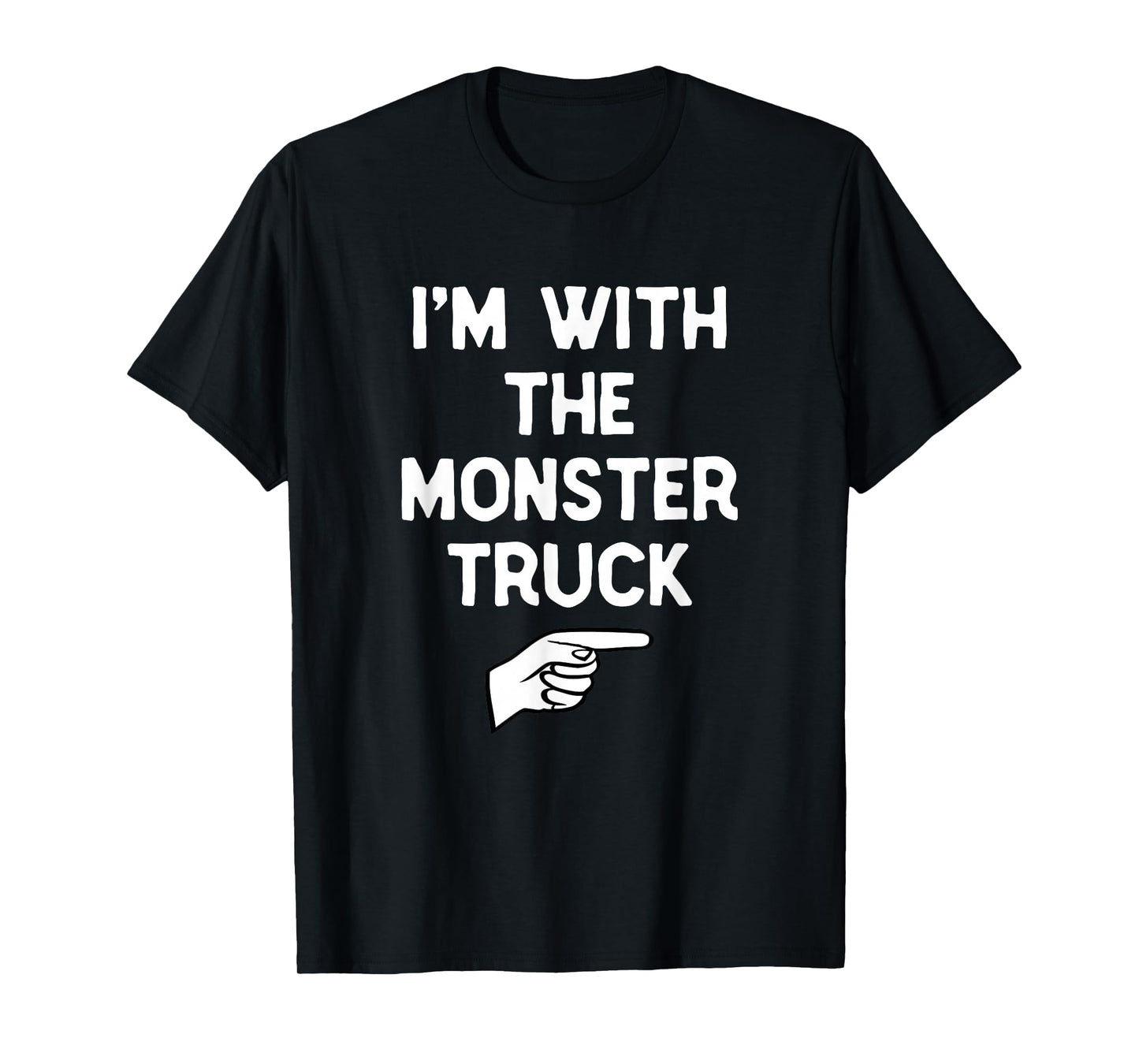 I’m With The Monster Truck Funny Halloween Matching Costume T-Shirt