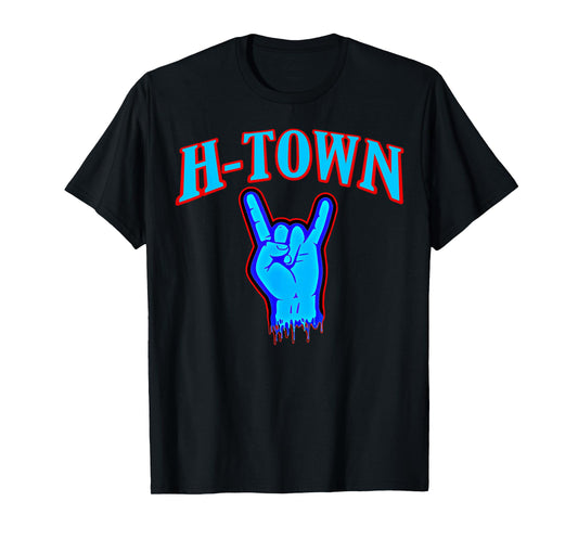 Classic Houston H-Town Hand Sign for Sport Fans of Houston T-Shirt