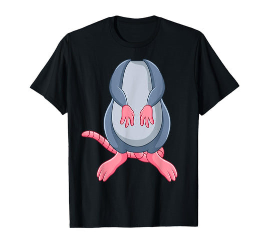 Funny Mouse Rat Body Headless Easy Halloween Costume T-Shirt