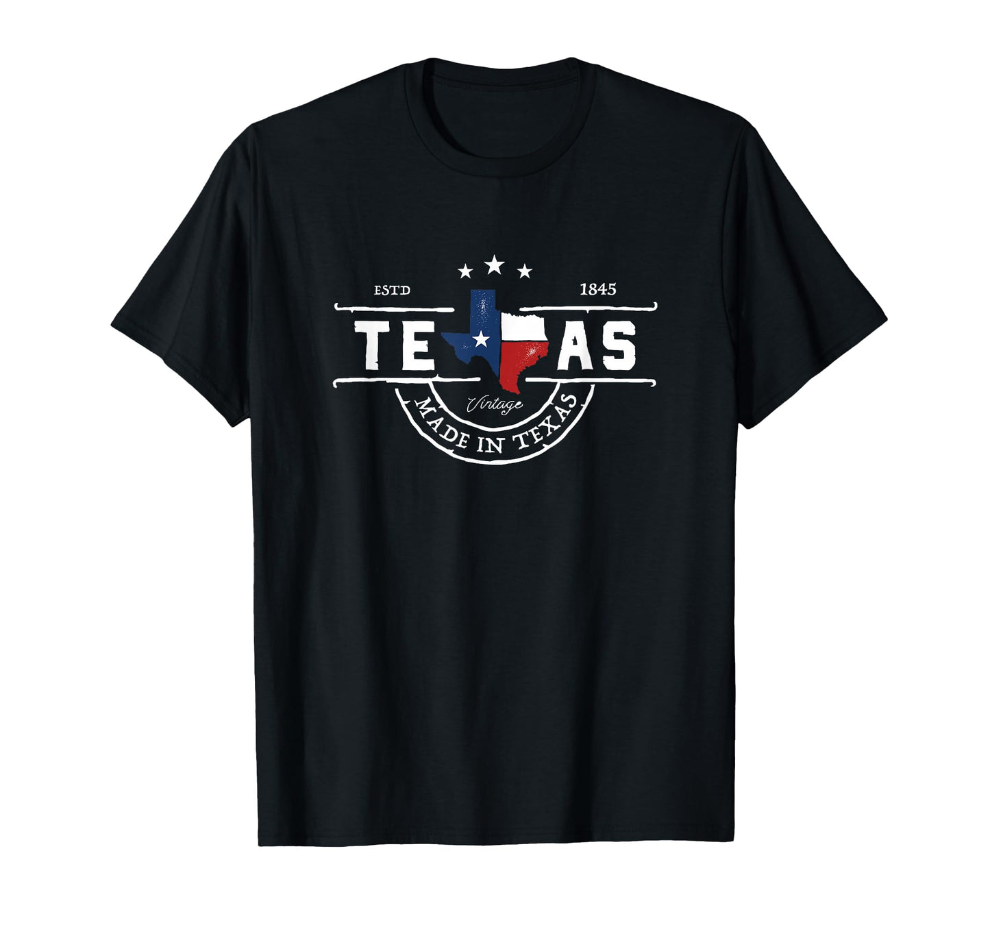 Texas Map - Made in Texas - Throwback Design - Classic T-Shirt