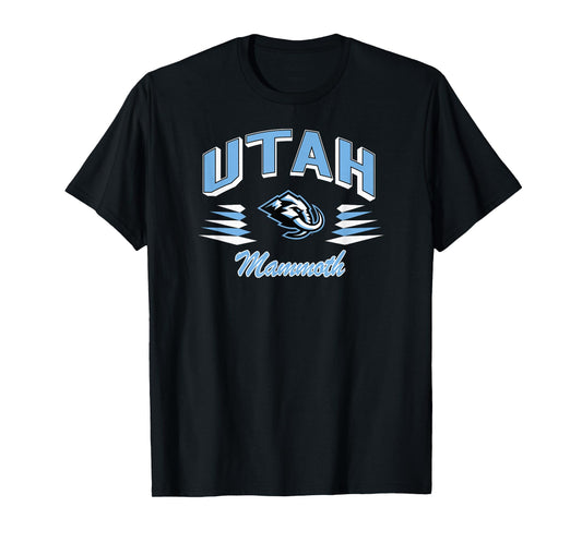 Utah Mammoth Retro Diamond Dark Heather Officially Licensed T-Shirt