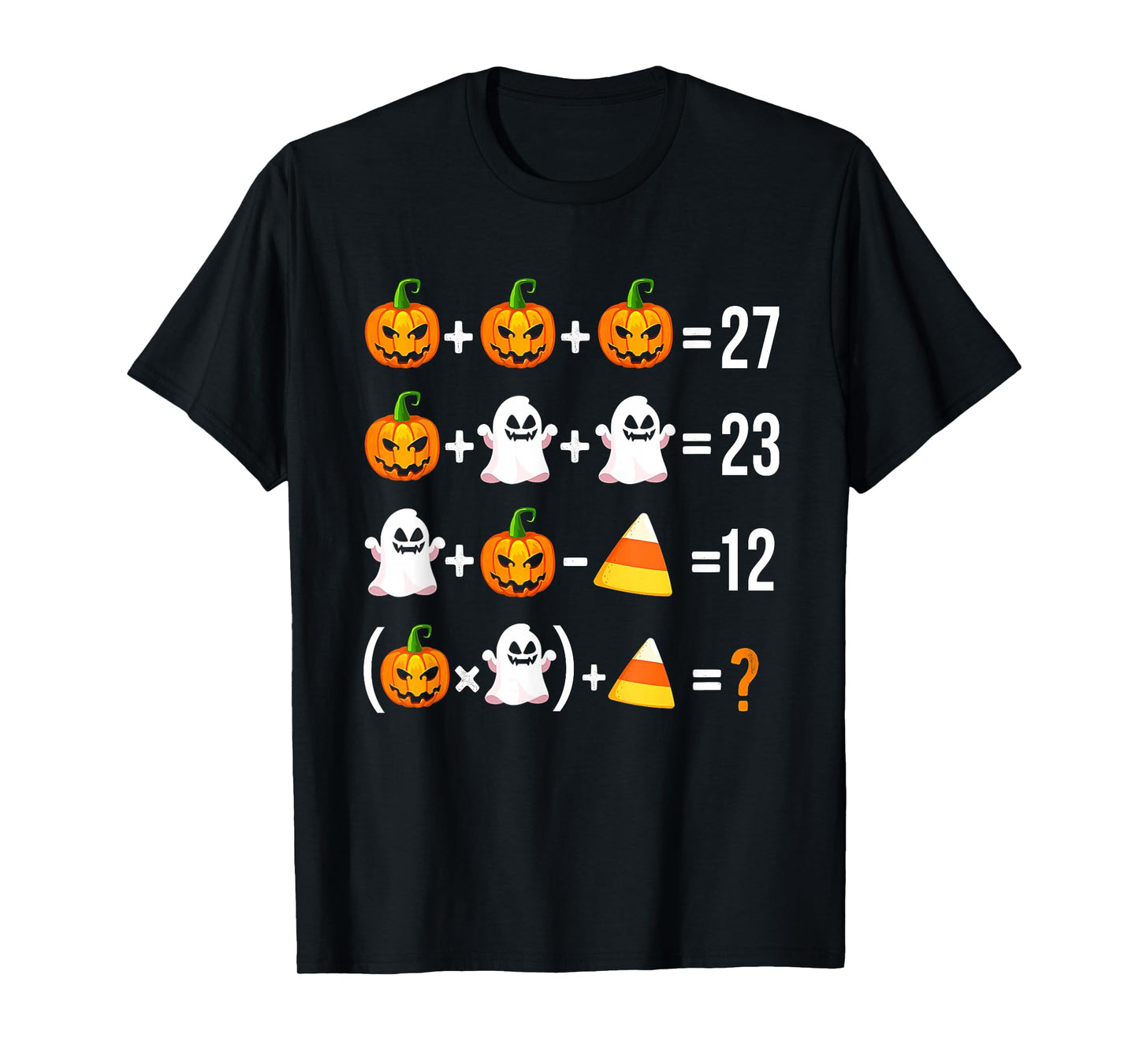 Funny 67 Meme Pumpkin Ghost Math Teacher Halloween Costume T-Shirt