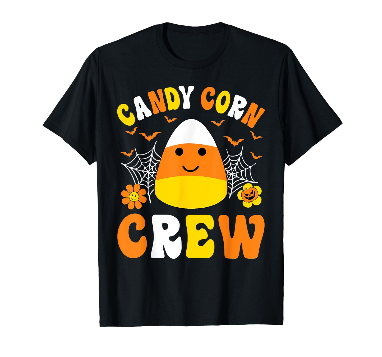 Cute Candy Corn Crew Squad Kids Boys Girls Halloween Costume T-Shirt