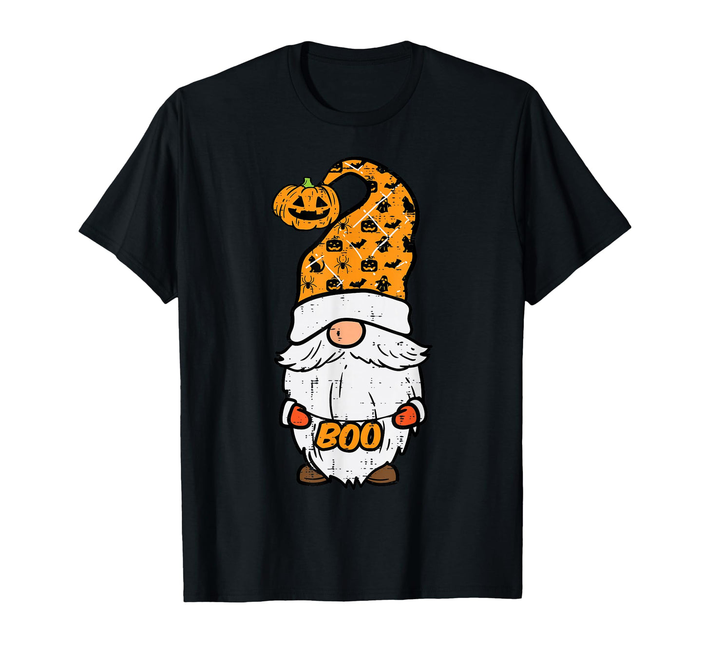 Halloween Gnome Boo Fall Garden Costume Women Girls Boys Kid T-Shirt