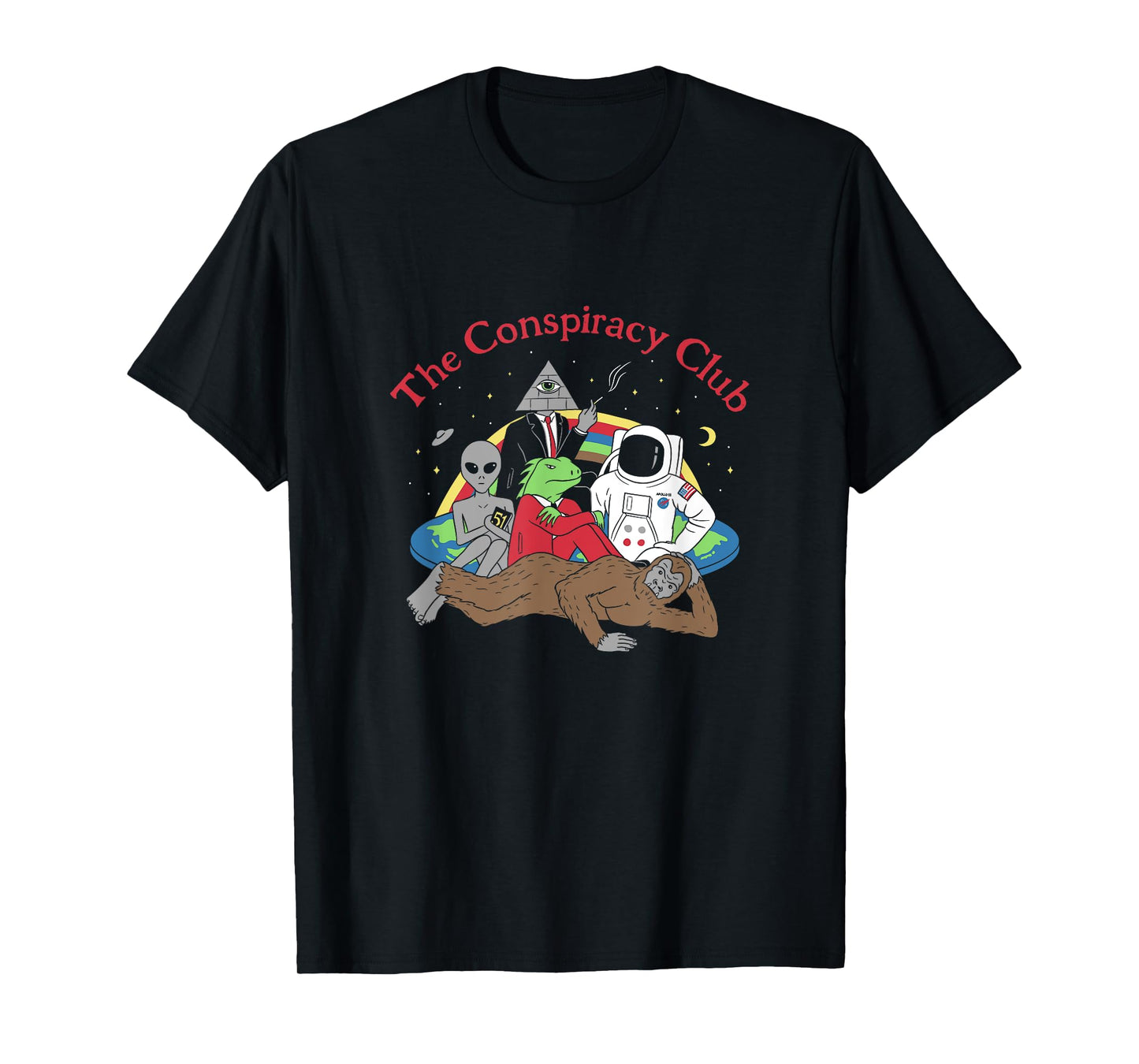 The Conspiracy Club Funny Parody T-Shirt