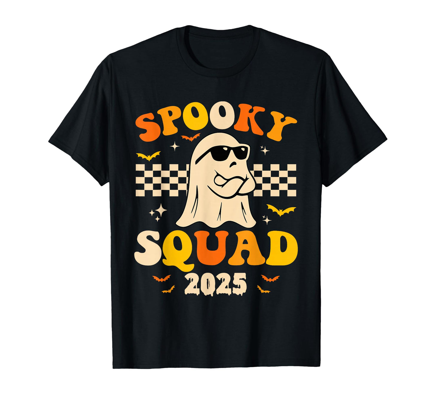 Spooky Squad 2025 Spooky Season Funny Boo Boy Girl Halloween T-Shirt