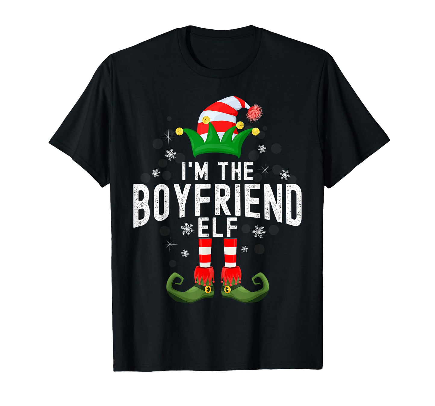 I'm The Boyfriend Elf Christmas Family PJS Costume T-Shirt