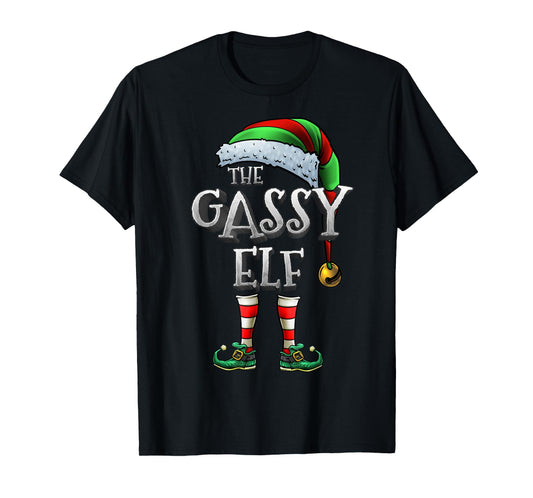 The Gassy Elf Shirt Matching Family Gassy Christmas Elf T-Shirt