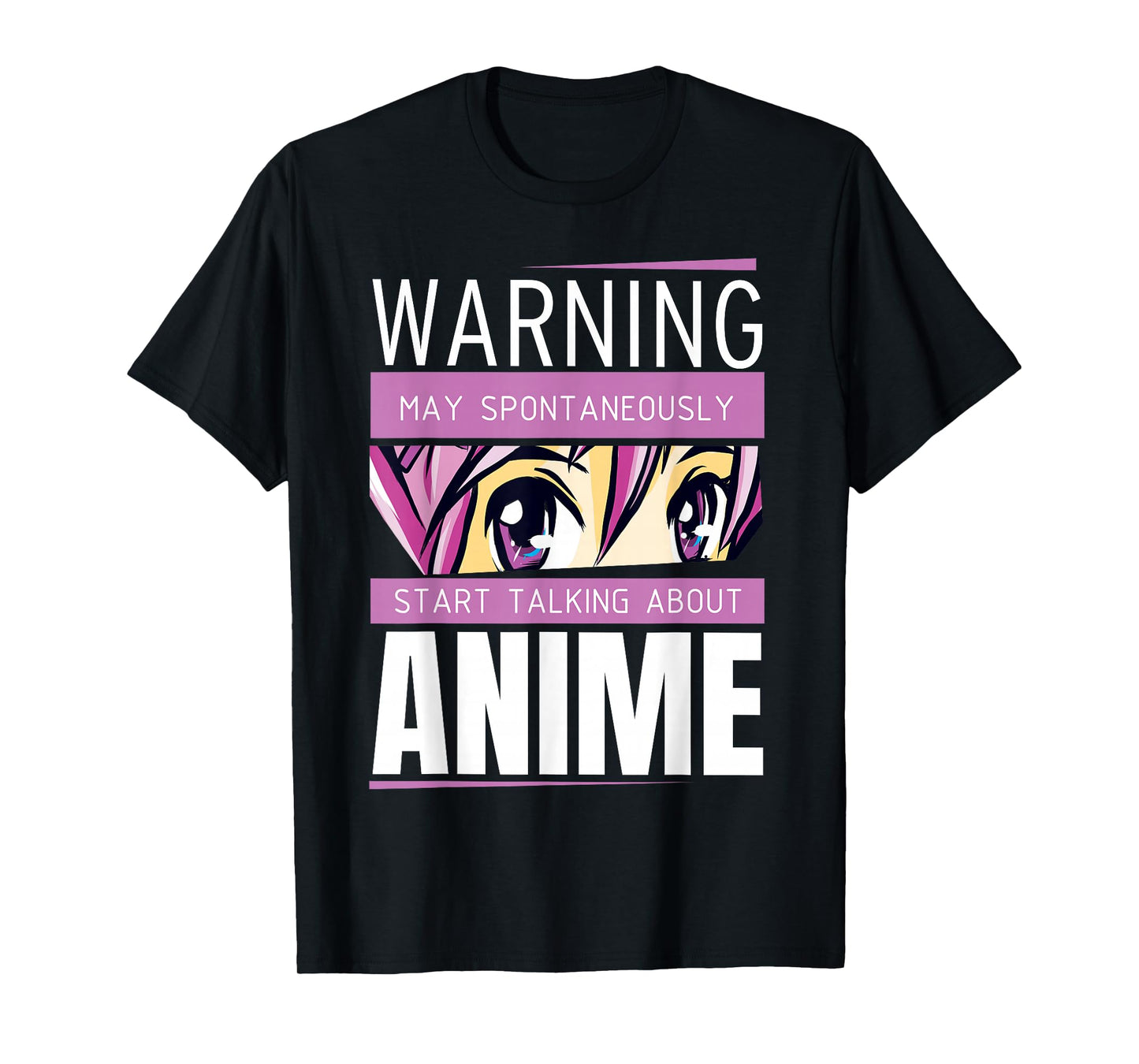 Warning Spontaneous Talking About Anime Otaku Lifestyle T-Shirt
