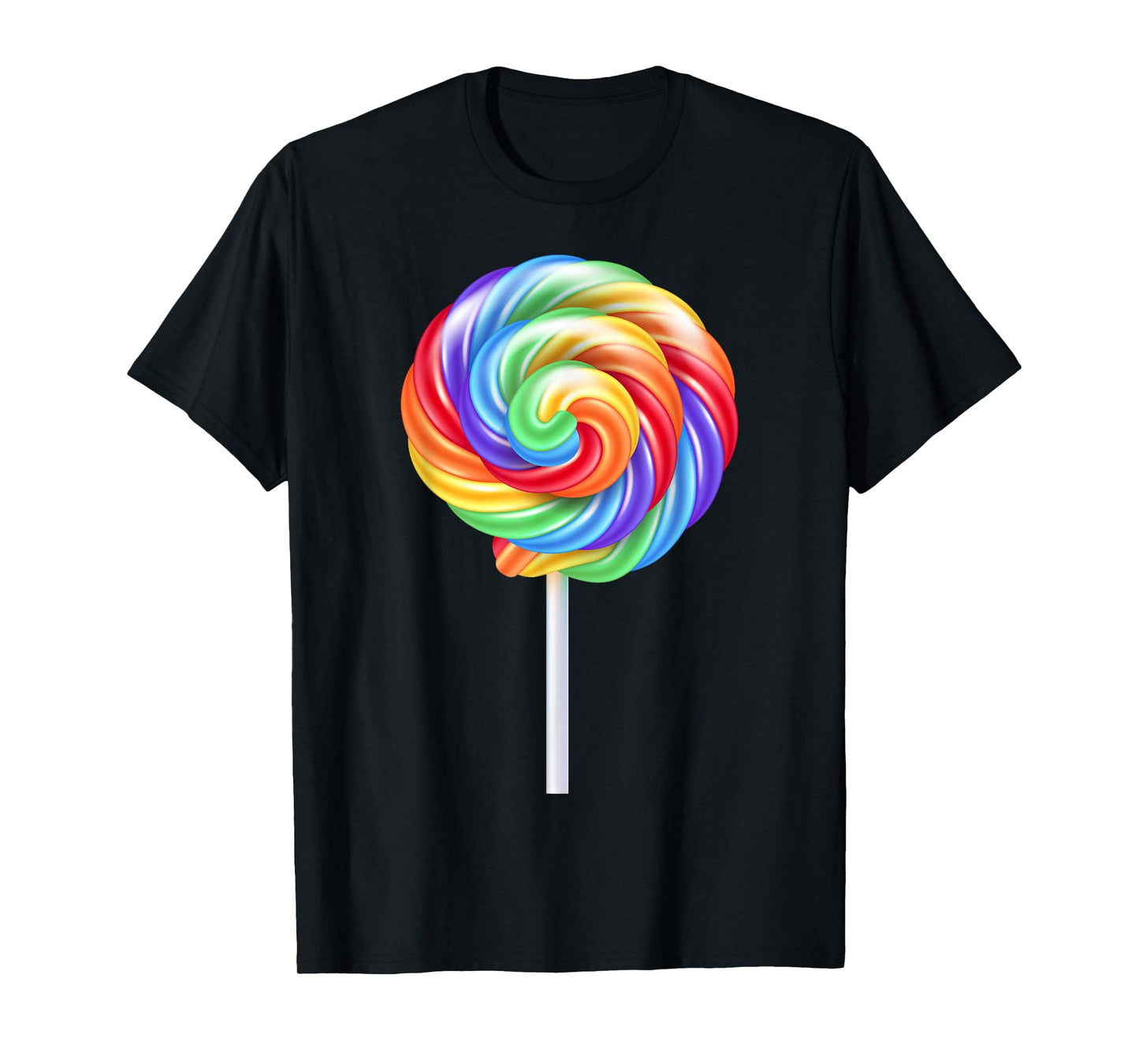 Lollipop Rainbow Sucker Candy Costume Halloween T-Shirt