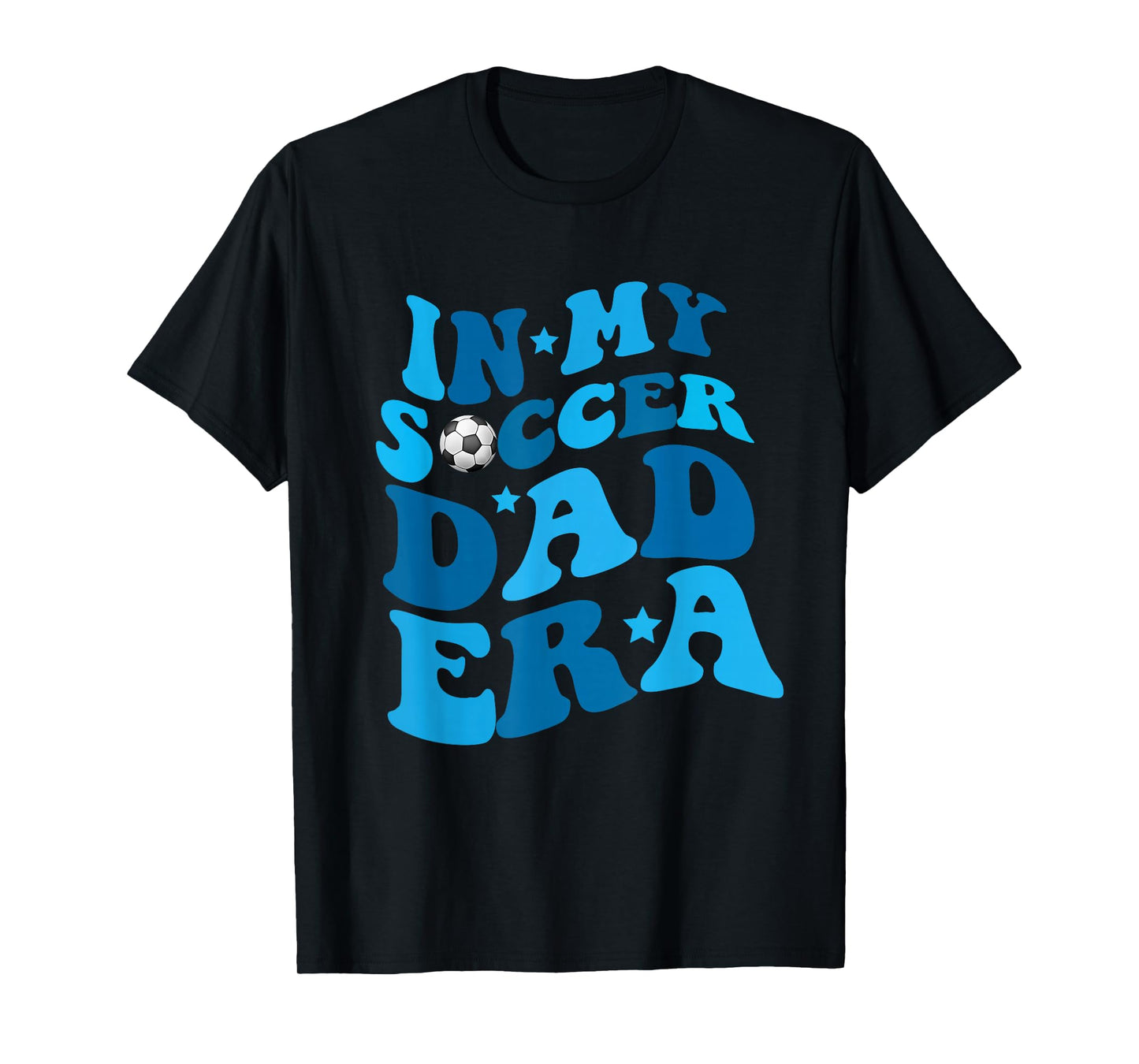 Funny in My Soccer Dad Era Father Boy Groovy Retro Player T-Shirt