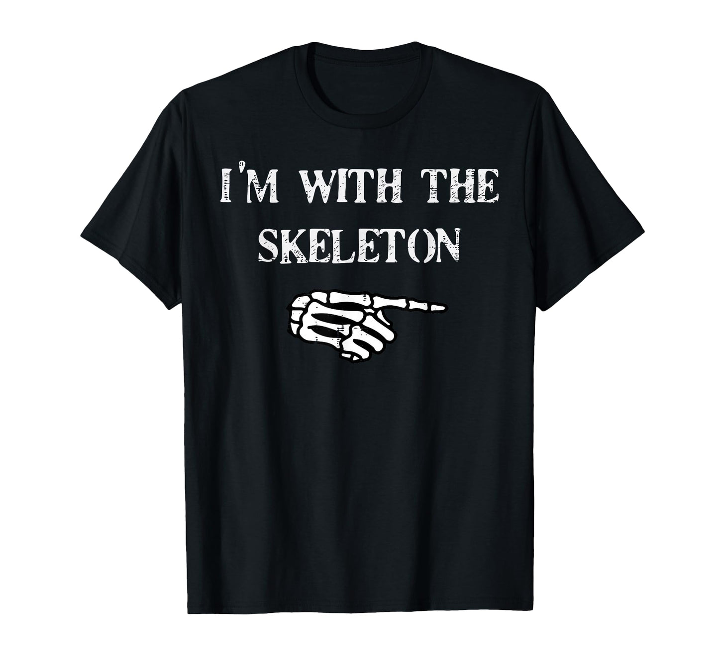 Halloween Matching Im with Skeleton Costume Men Women Kids T-Shirt