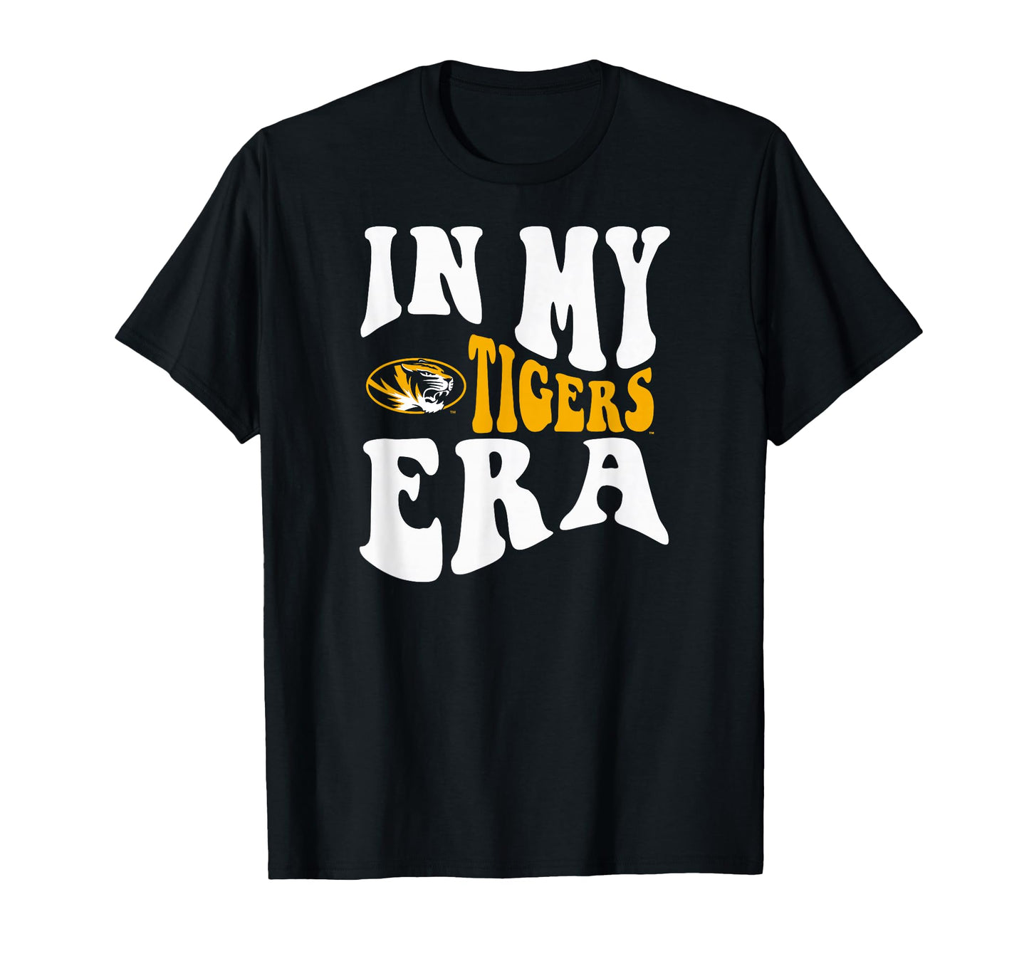 Missouri Tigers Era Black Officially Licensed T-Shirt
