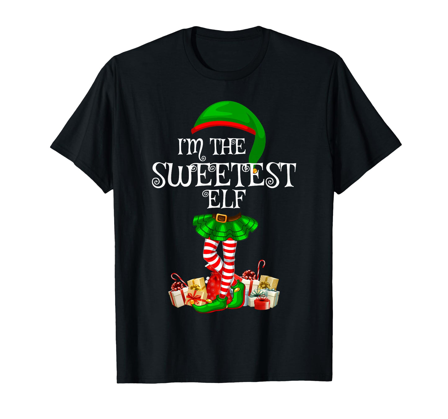 Matching Family Group I'm The Sweetest Elf Christmas T-Shirt