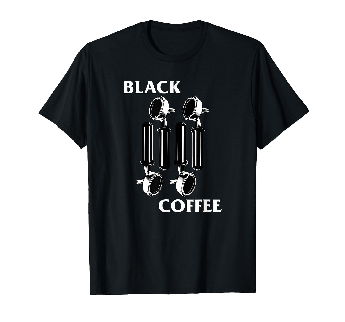 Retro Punk Rock Flag Espresso Black Coffee Lover T-Shirt T-Shirt