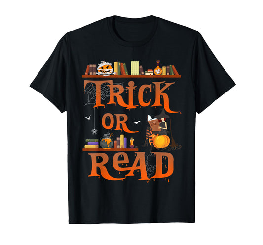 Librarian Trick or Read Library Event Halloween Book Lovers T-Shirt
