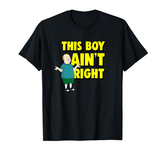 King of The Hill Bobby Hill This Boy Ain't Right Retro Logo T-Shirt