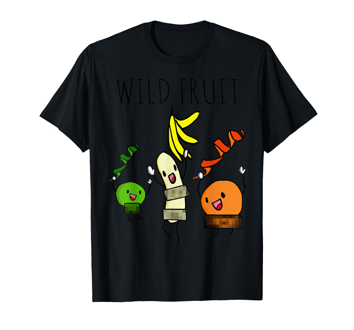 Wild Fruit Orange Lime and Banana Nude Stripper Funny Shirt