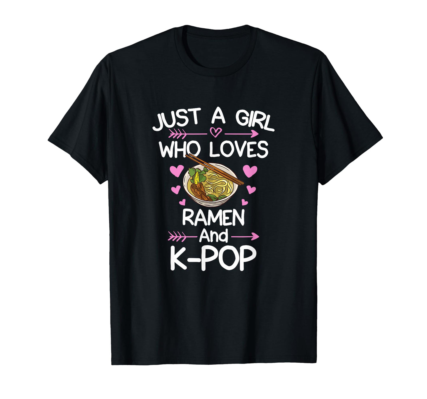 Ramen And K-Pop Anime for Teen Girls T-Shirt