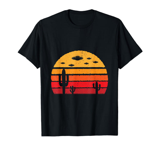 UFO Alien Retro Desert T-Shirt Extraterrestrial Gift T-Shirt