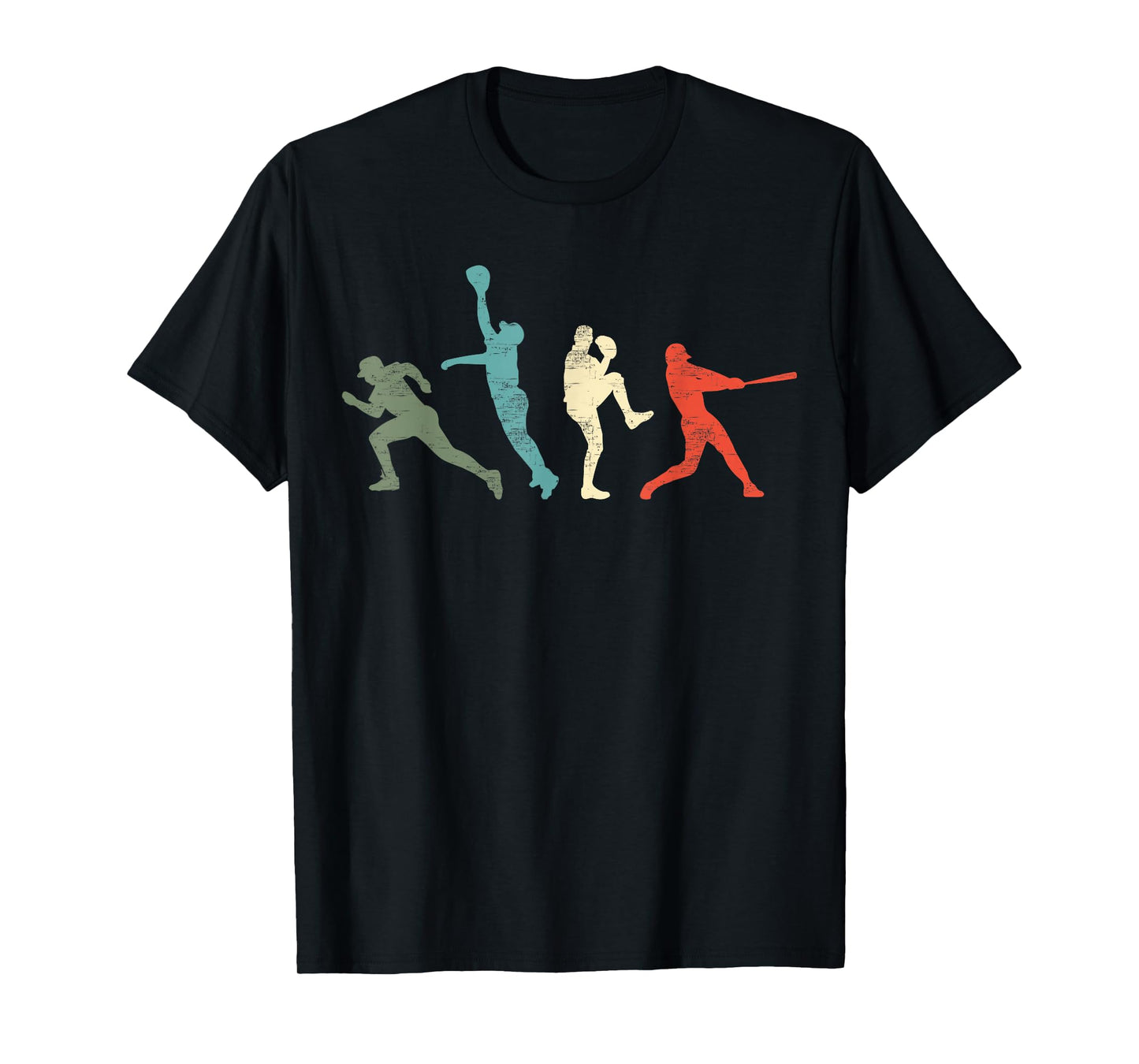 Baseball Vintage | Retro Catcher Pitcher Batter T-Shirt
