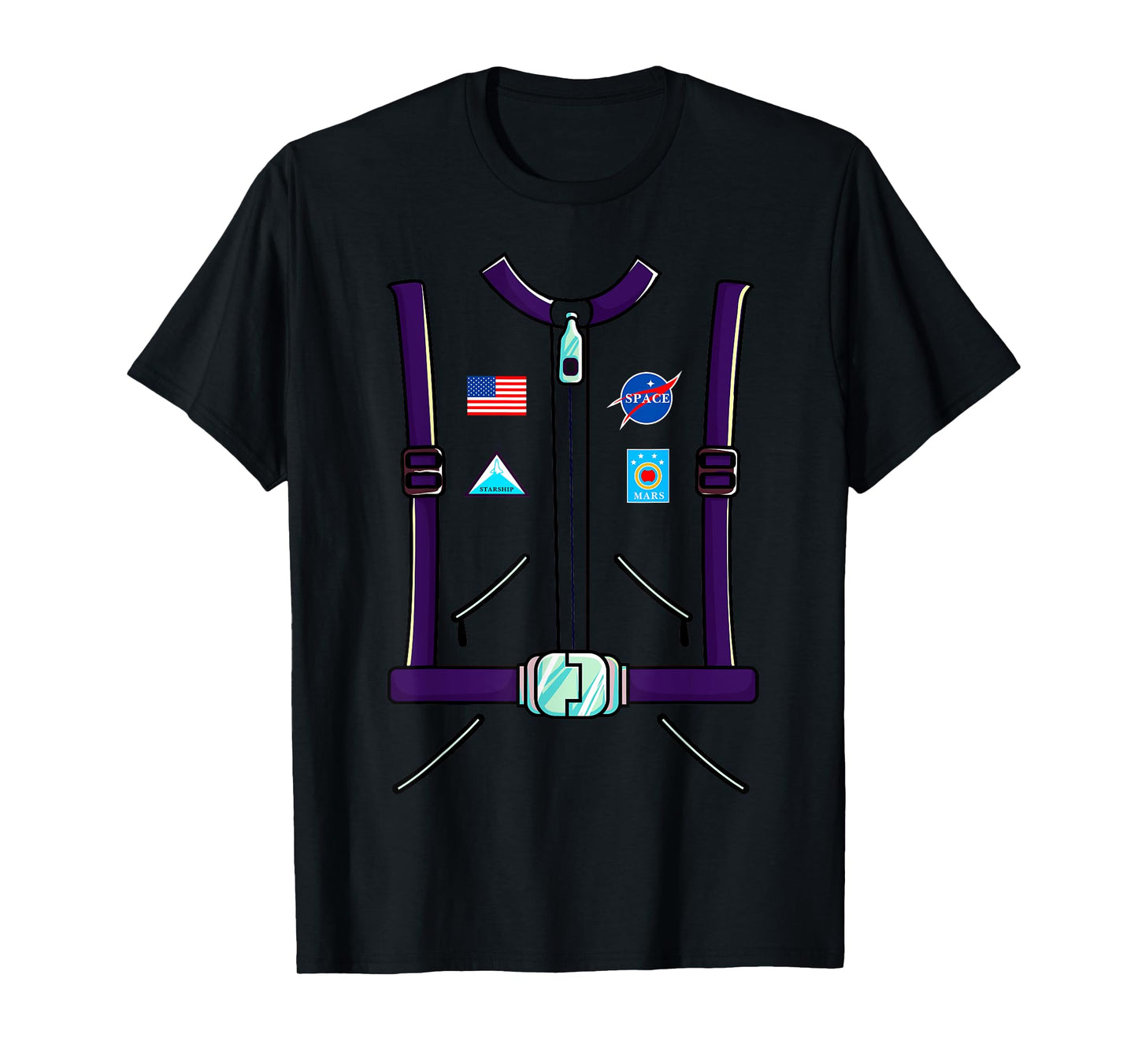 Astronaut Costume Space Suit Adult Men Women Kids Boys T-Shirt