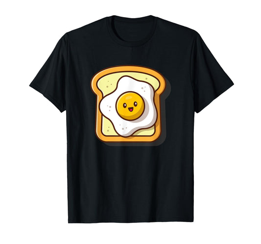 Broke Artist Cute Eggs Toast Kawaii Breakfast Foodie T-Shirt
