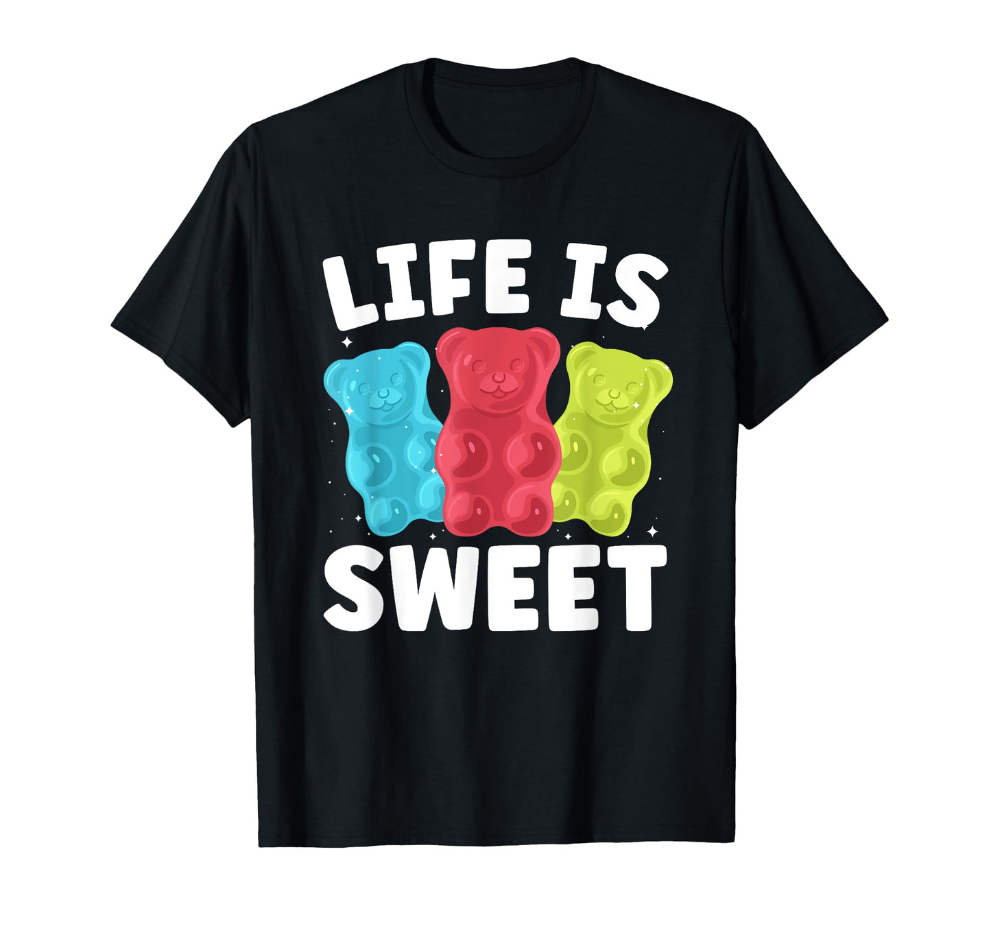 Cool Gummy Bear Art For Women Girls Kids Candy Lover Gummies T-Shirt