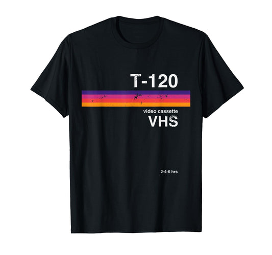 Retro VHS Tape Design 80s 90s Nostalgia Gift for Movie Fans T-Shirt
