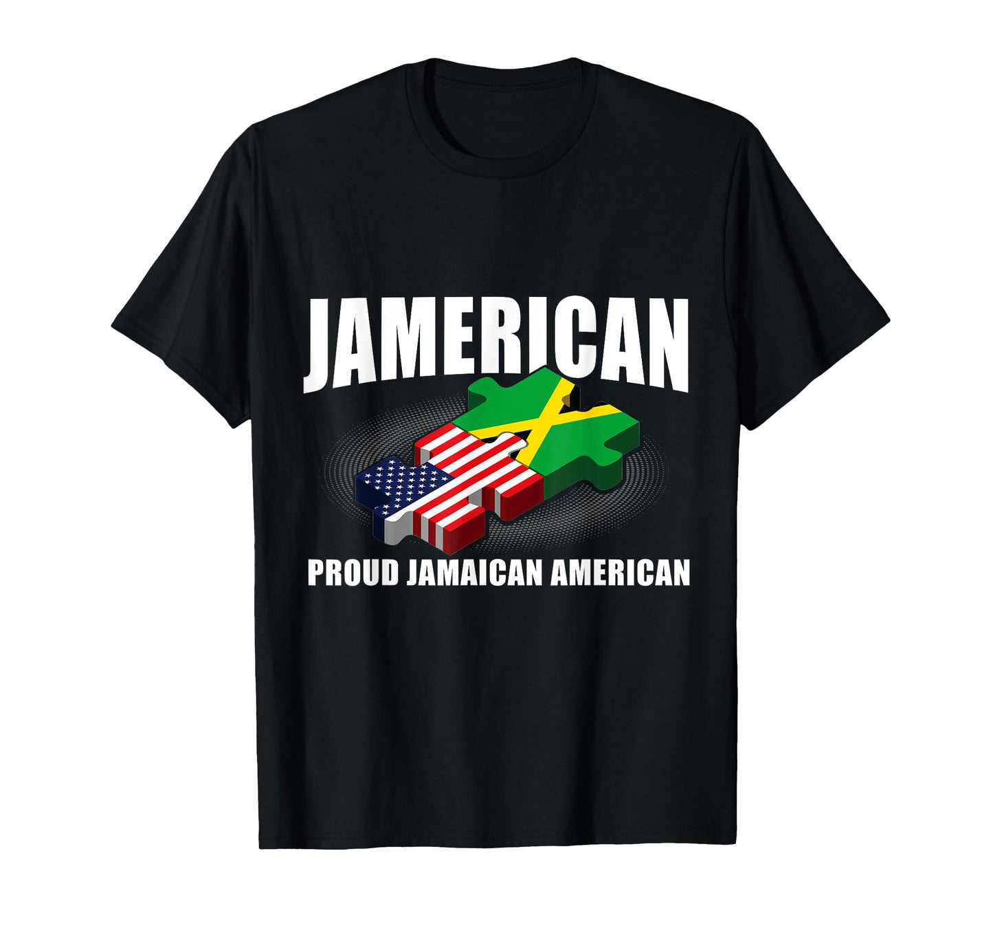 Jamerican proud Jamaican American Flag USA Flag Jamaica T-Shirt for Women Kids Men