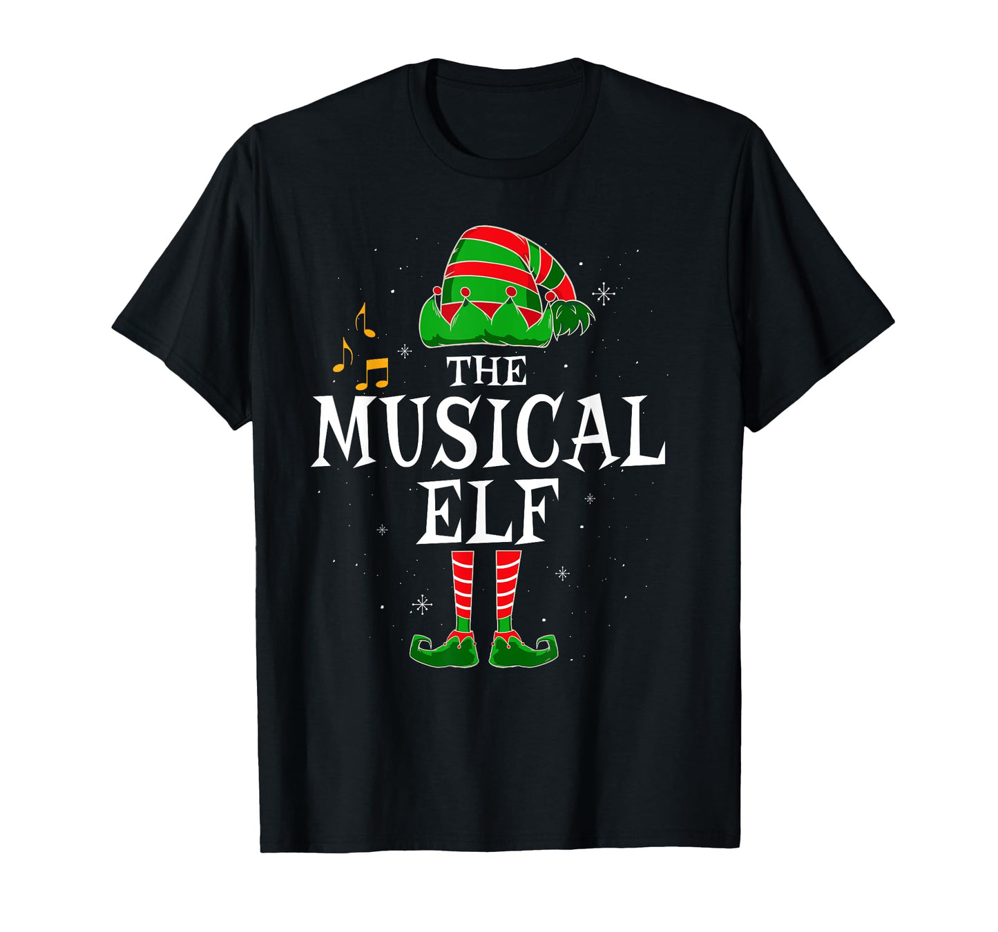 The Musical Elf Group Matching Family Christmas Music Funny T-Shirt