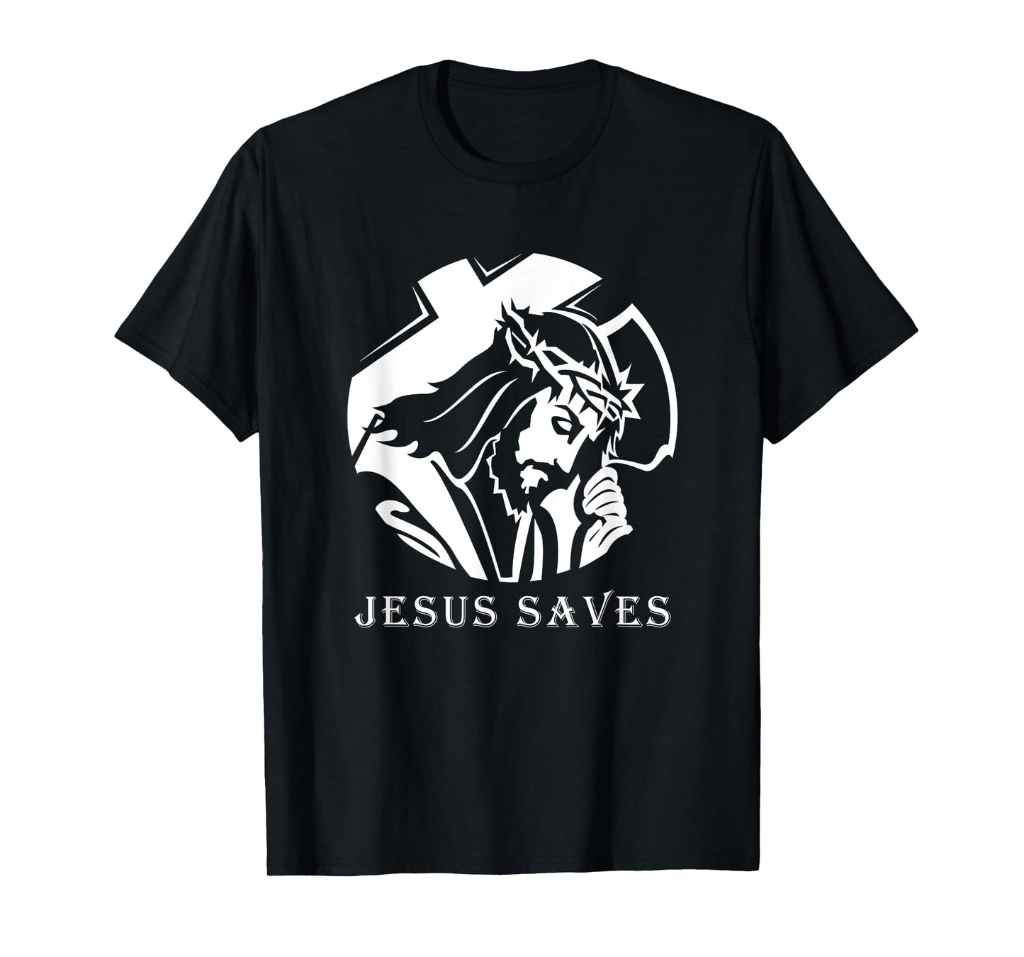 Jesus Saves T-Shirt Christian Vintage Cool Christ Church Tee
