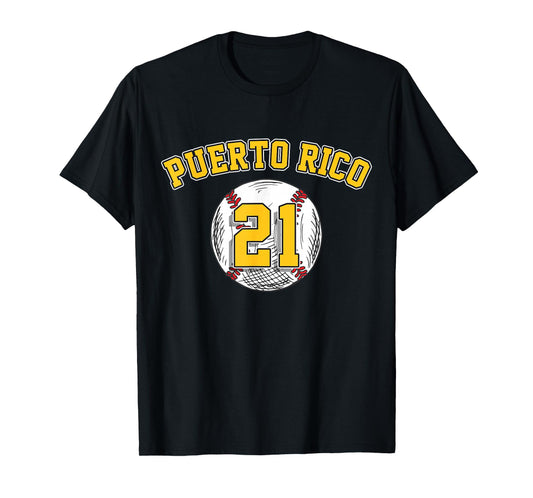 Puerto Rico Baseball 21 Santurce Boricua Baseball Fans Gift T-Shirt