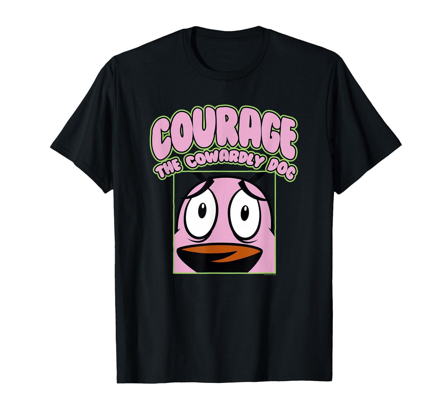 Courage the Cowardly Dog Close Up Courage Cartoon T-Shirt