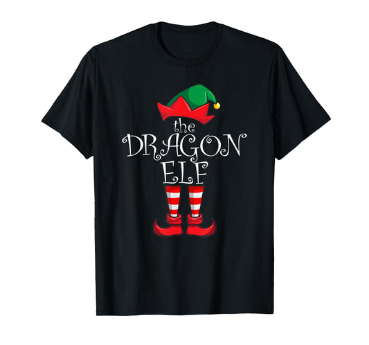 Dragon Elf Matching Family Christmas Party Pajama Dragon Elf T-Shirt