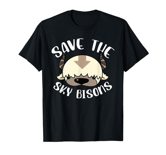 Save The Sky Bisons Funny Bison Anime Kawaii T-Shirt