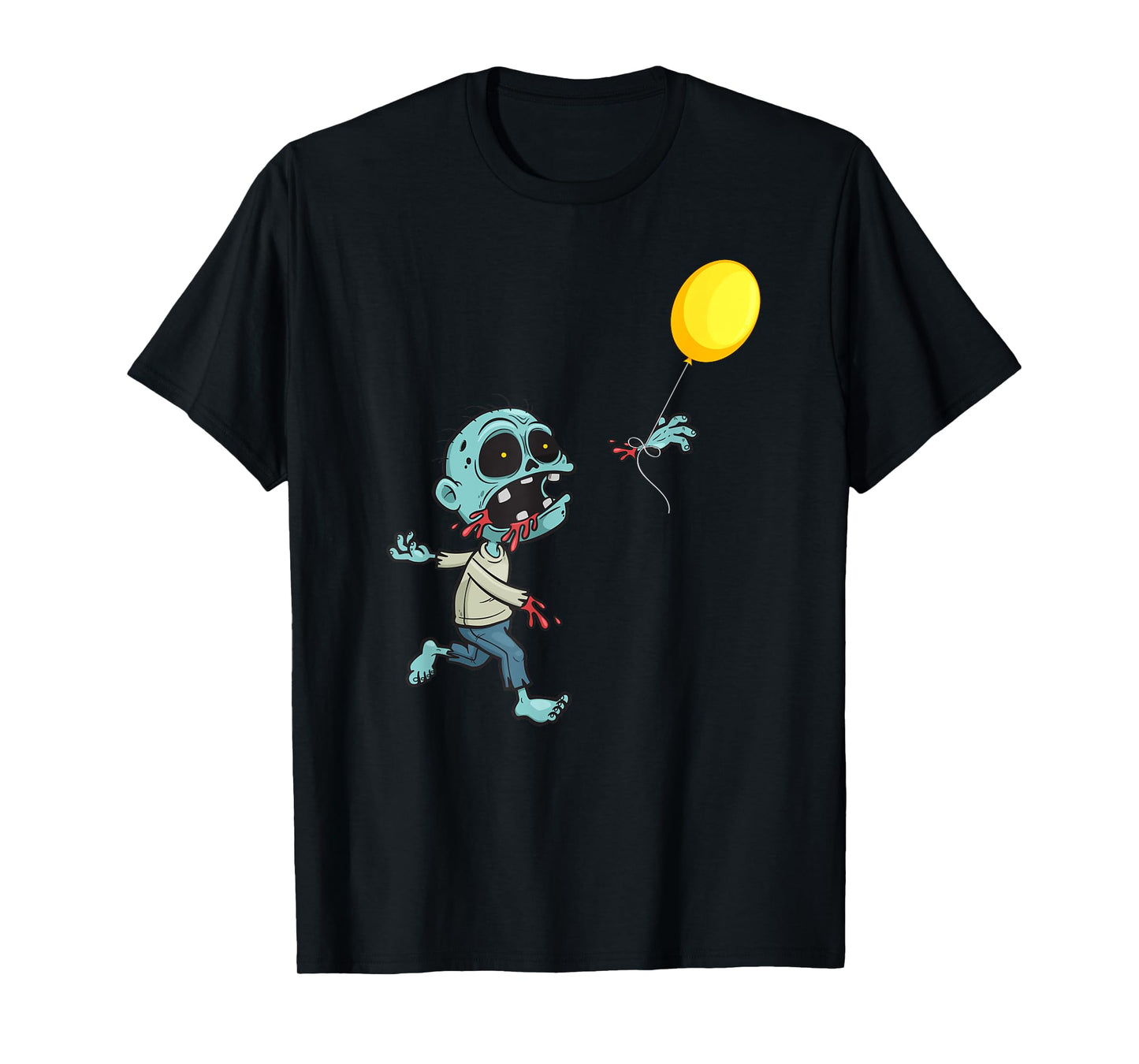 Zombie Birthday Balloon - Funny Cute Zombie Kids & Boys T-Shirt Small