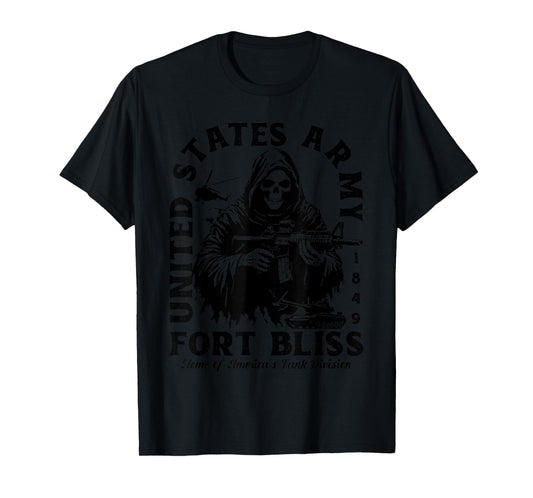 Fort Bliss US Military Base Texas TX Ft Bliss Veteran Gifts T-Shirt