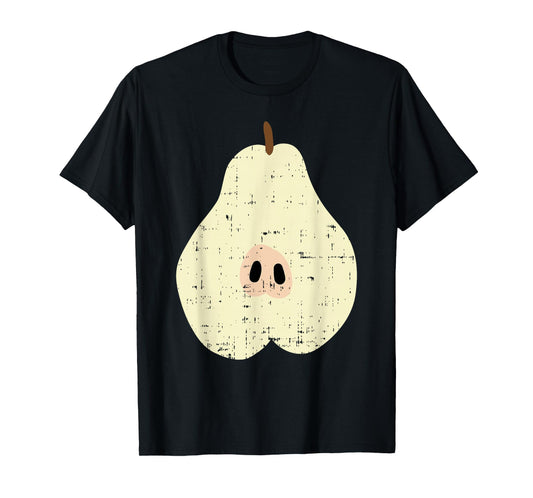 Pear Funny Fruit Food Lazy DIY Easy Halloween Costume T-Shirt