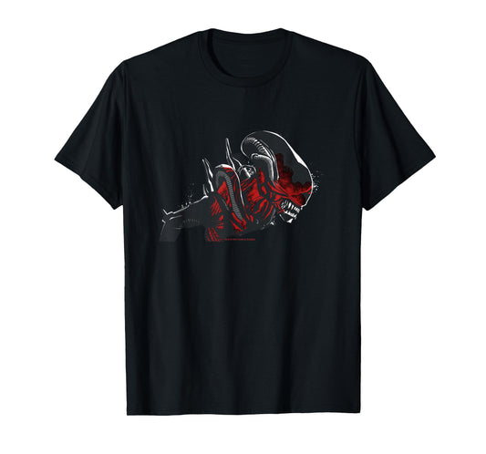 Alien: Romulus Xenomorph Red Distressed Glow T-Shirt