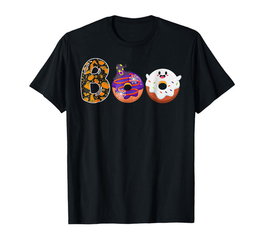 Boo Donuts Ghost Halloween T-Shirt