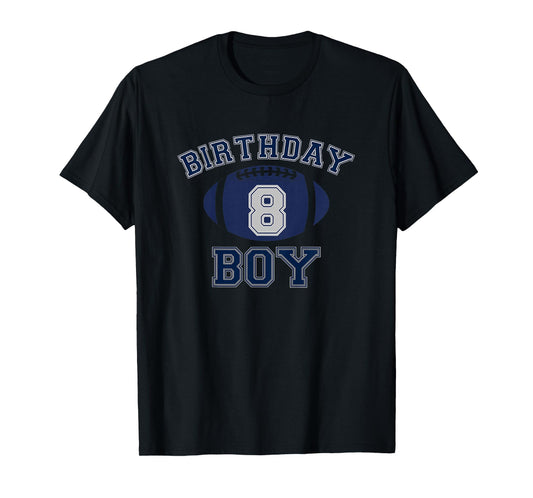Kids 8 Year Old Cowboy Birthday Dallas Fan Shirt T-Shirt