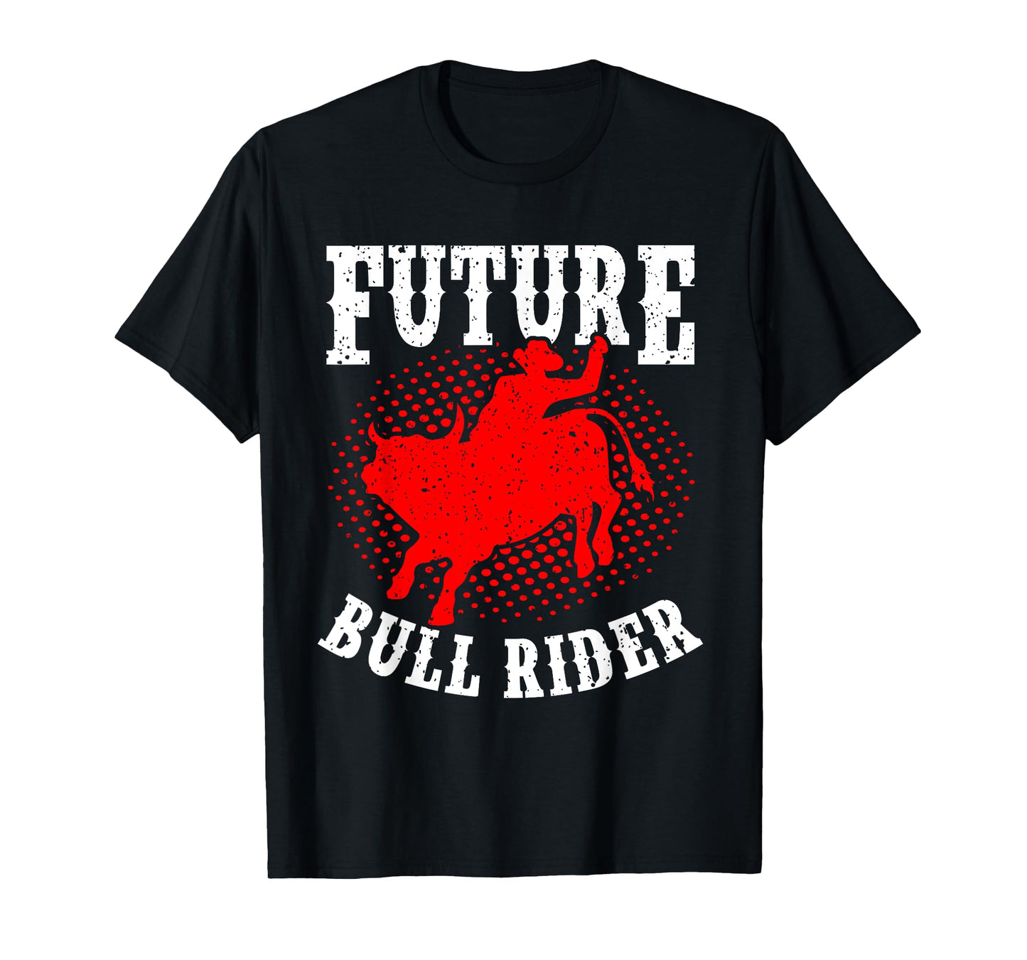 Future Bull Rider Bull Riding Mechanical Rodeo Boys Kids T-Shirt
