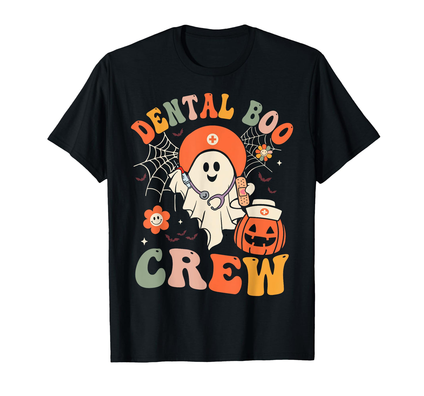 Dental Boo Crew Cute Dental Halloween Dentist T-Shirt