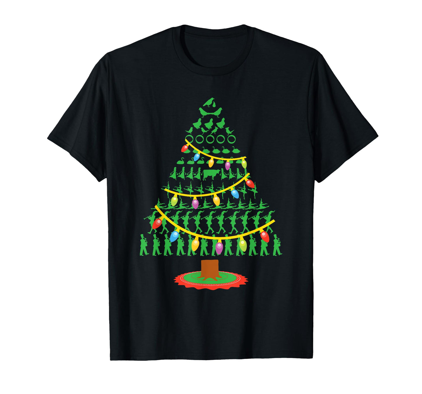 Twelve Days of Christmas Tree T Shirt T-Shirt