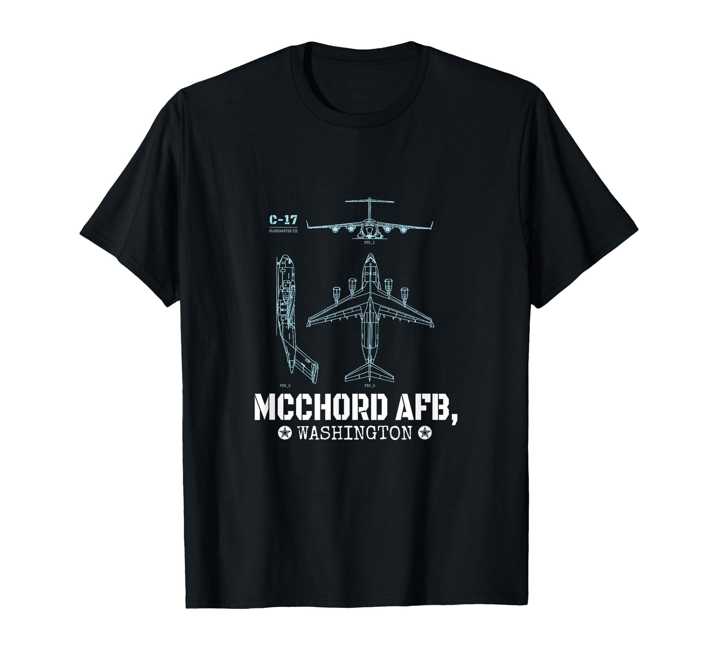 McChord AFB Tees: C-17 Cargo Plane, McChord AFB T-shirt T-Shirt