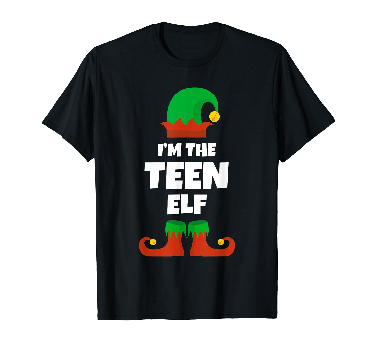 I'm The Teen Elf Family Pajama Christmas Teenage Teenager T-Shirt